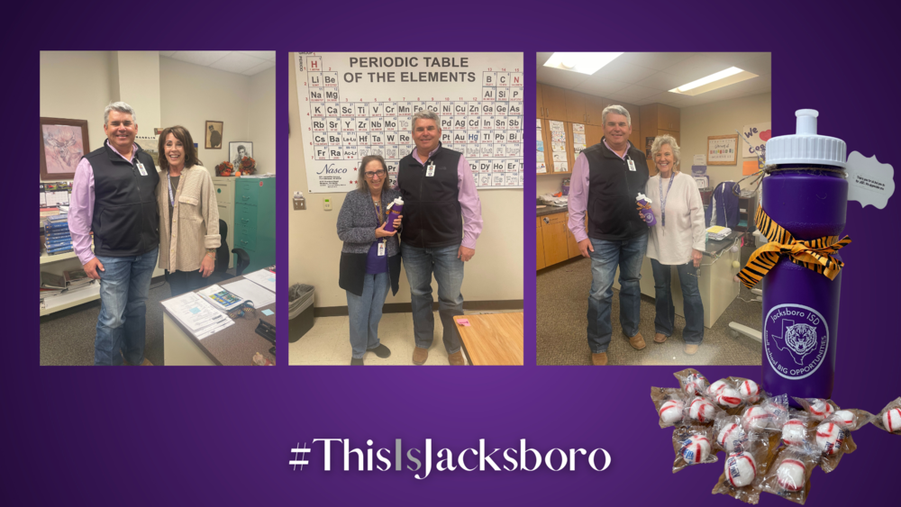 "Thank You" JISD Substitute Staff Jacksboro Middle School